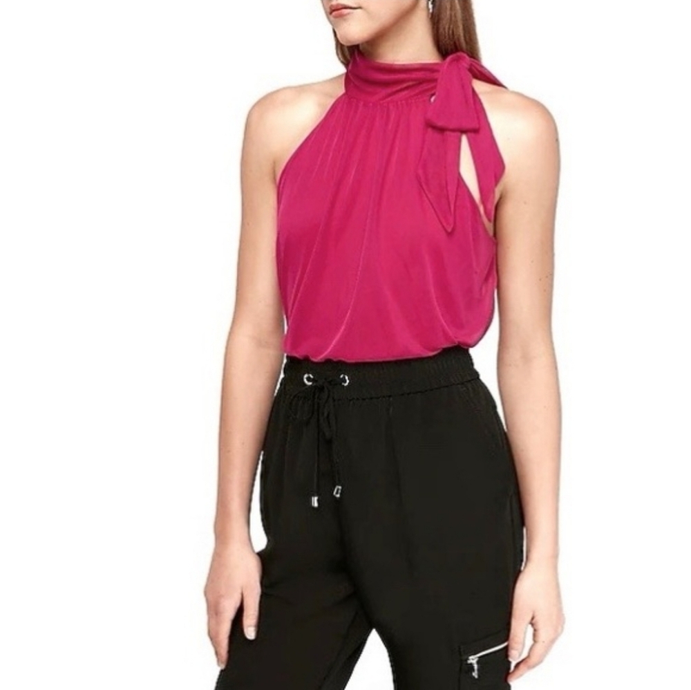 Express Sleevless Neck Tie Bodysuit